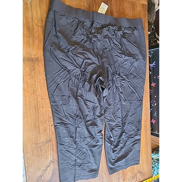 EILEEN FISHER Lightweight Stretch Crepe Ankle Pants Pull On Size 3X Graphite New - Picture 8 of 8